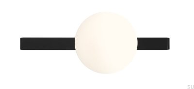 Garda metall svart vägglampa
