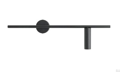 Trevo metall svart vägglampa (höger)