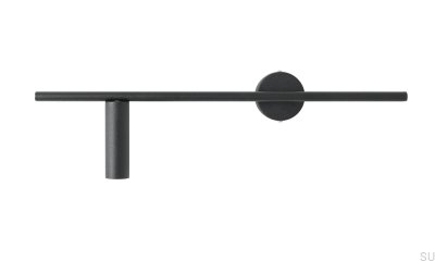 Trevo metall svart vägglampa (vänster)