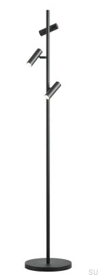 Trevo golvlampa i metall, svart