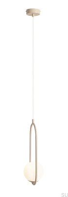 Riva metall beige hänglampa
