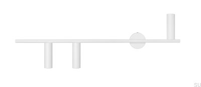 Trevo 3 Vägglampa i Metall Vit (Vänster)