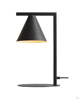 Skrivbordslampa Form Metall Svart