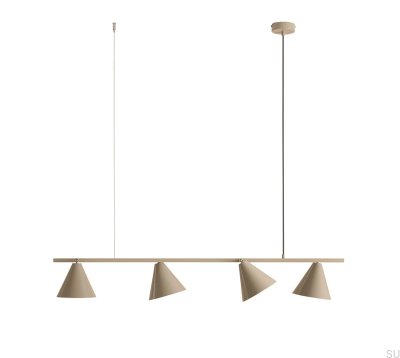 Hänglampa Form 4 Metall Beige