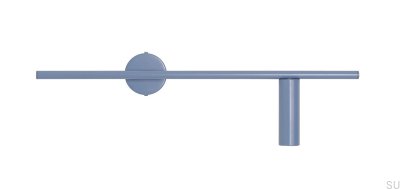 Trevo metallblå vägglampa (höger)