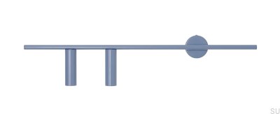 Trevo 2 Metall Blå Vägglampa (Vänster)