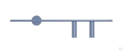 Trevo 2 Metall Blå Vägglampa (Höger)