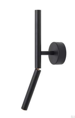 Stickvägglampa Metall Svart