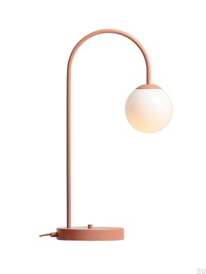 Una metall korall skrivbordslampa