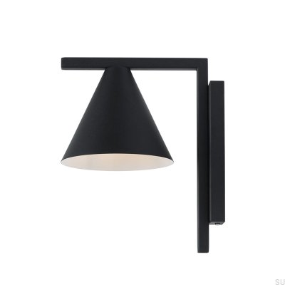 Form Metall Vägglampa Svart
