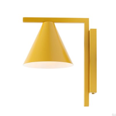 Form Metall Vägglampa Senap