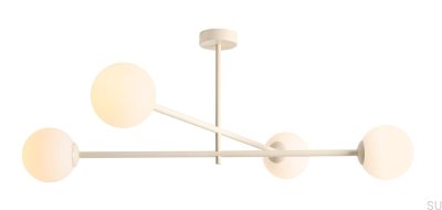 Pinne 4 metallkrämfärgad taklampa