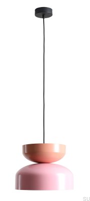 Tula metallhänglampa rosa med korall