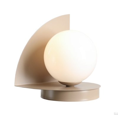 Loop skrivbordslampa metall beige