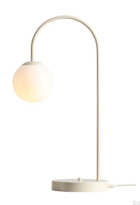 Una metallkräm skrivbordslampa