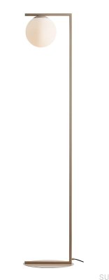 Zac Golvlampa Metall Beige