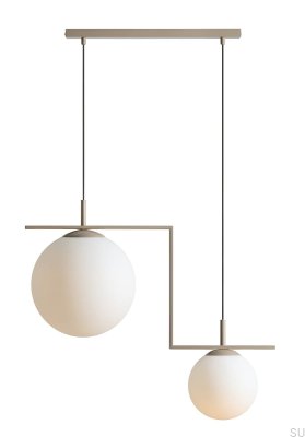 Zac 2 metallbeige hänglampa