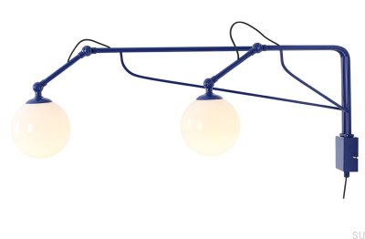 Soho Glass 2 Metall Kobolt Vägglampa