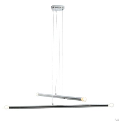 Tubo 4 metall silver krom hänglampa