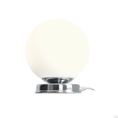 Ball M skrivbordslampa metall silver krom