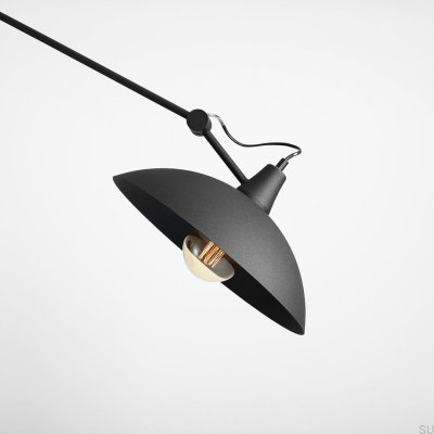 Melos taklampa metall svart
