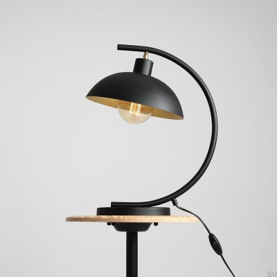 Espace skrivbordslampa metall svart