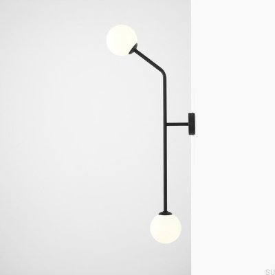 Pure Vertikal Vägglampa Metall Svart