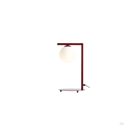 Zac Skrivbordslampa Metall Röd
