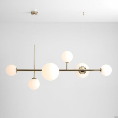 Dione 6 metallguldfärgad hänglampa