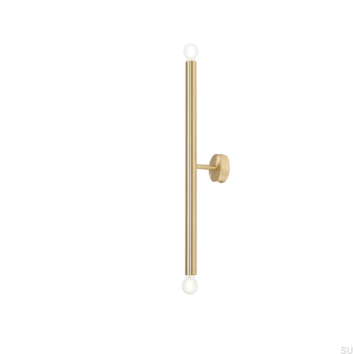 Tubo 2 S Vägglampa i Mässing