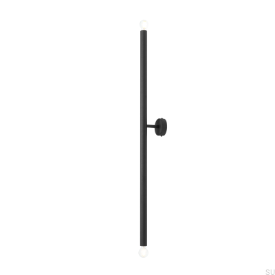 Tubo 2 L Vägglampa Metall Svart