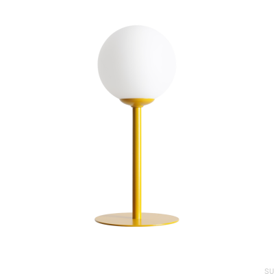 Pinne metall senapsgrå skrivbordslampa