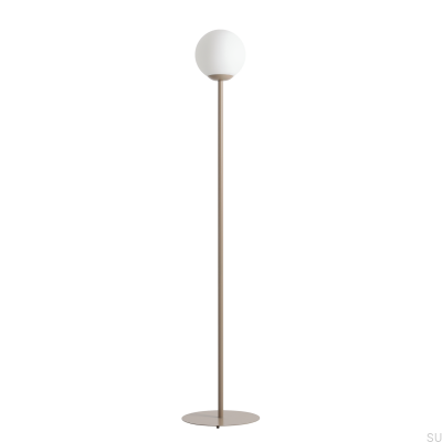 Pinne golvlampa metall beige
