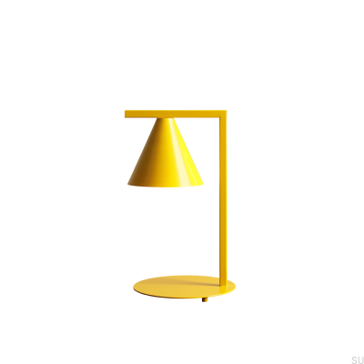 Skrivbordslampa Form Metall Senap