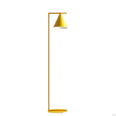 Golvlampa Form Metall Senap