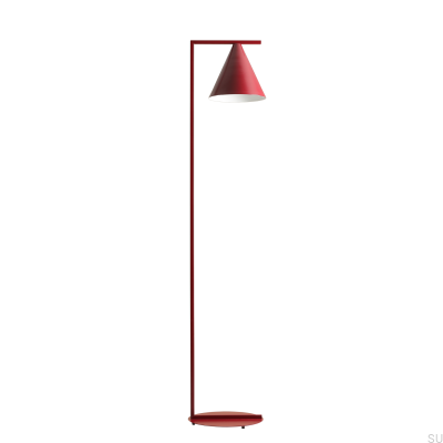 Golvlampa Form Metal Vinröd