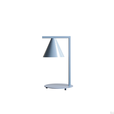 Skrivbordslampa Form Metall Blå