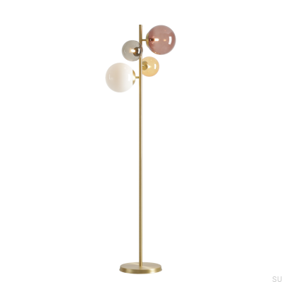Bloom flerfärgad mässingsgolvlampa