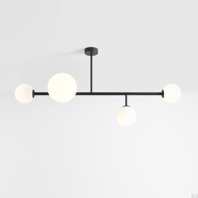 Taklampa Dione 4 Metall Svart