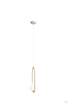 Riva metall beige hänglampa