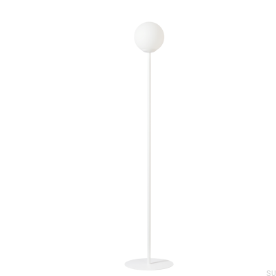 Pinne golvlampa metall vit