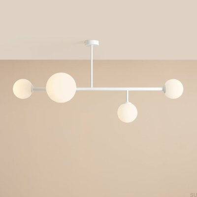 Taklampa Dione 4 Metall Vit