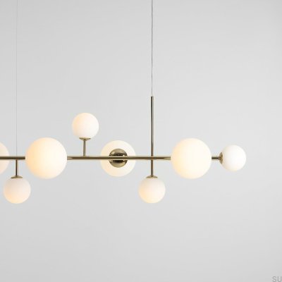 Dione 9 metallguldfärgad hänglampa