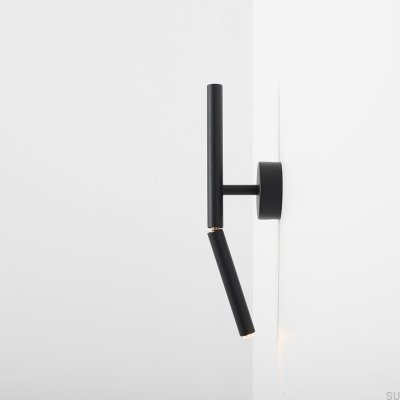 Stickvägglampa Metall Svart