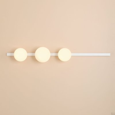 Garda 3 metallvägglampa vit