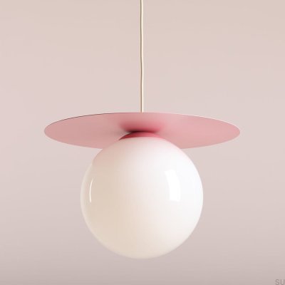 Loop L metall rosa hänglampa