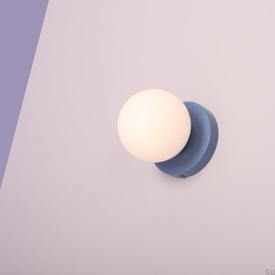 Ball II S Vägglampa Metall Blå
