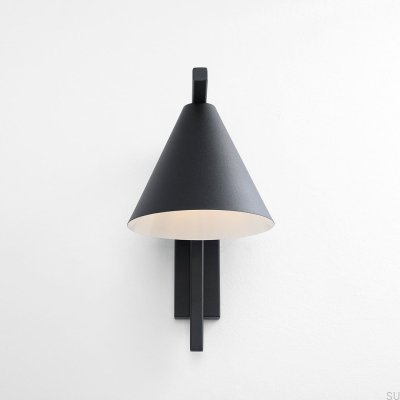 Form Metall Vägglampa Svart