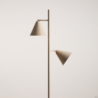 Golvlampa Form 2 Metall Beige