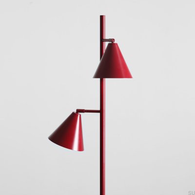 Golvlampa Form 2 Metall Vinröd